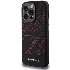 AMG AMHMP15L23SSPK iPhone 15 Pro 6.1" czarny|black hardcase Silicone Large Rhombuses Pattern MagSafe цена и информация | Чехлы для телефонов | kaup24.ee