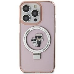Karl Lagerfeld KLHMN61HMRSKCP iPhone 11 | Xr 6.1" różowy|pink hardcase Ring Stand Karl&Choupettte MagSafe цена и информация | Чехлы для телефонов | kaup24.ee