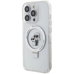 Karl Lagerfeld KLHMP13LHMRSKCH iPhone 13 Pro | 13 6.1" biały|white hardcase Ring Stand Karl&Choupettte MagSafe цена и информация | Чехлы для телефонов | kaup24.ee