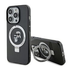 Karl Lagerfeld KLHMP13XHMRSKCK iPhone 13 Pro Max 6.7" czarny|black hardcase Ring Stand Karl&Choupettte MagSafe цена и информация | Чехлы для телефонов | kaup24.ee