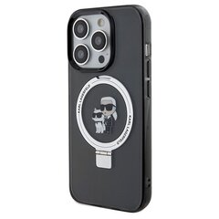 Karl Lagerfeld KLHMP14LHMRSKCK iPhone 14 Pro 6.1" czarny|black hardcase Ring Stand Karl&Choupettte MagSafe цена и информация | Чехлы для телефонов | kaup24.ee