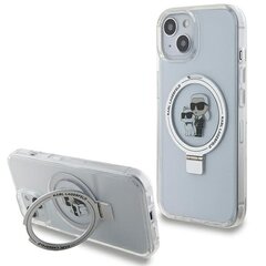 Karl Lagerfeld KLHMP14SHMRSKCH iPhone 14 | 15 | 13 6.1" biały|white hardcase Ring Stand Karl&Choupettte MagSafe цена и информация | Чехлы для телефонов | kaup24.ee