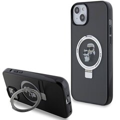 Karl Lagerfeld KLHMP14SHMRSKCK iPhone 14 | 15 | 13 6.1" czarny|black hardcase Ring Stand Karl&Choupettte MagSafe цена и информация | Чехлы для телефонов | kaup24.ee