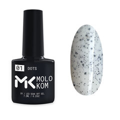 Geellakk Molokom Dots 1, 7,5ml цена и информация | Лаки для ногтей, укрепители для ногтей | kaup24.ee