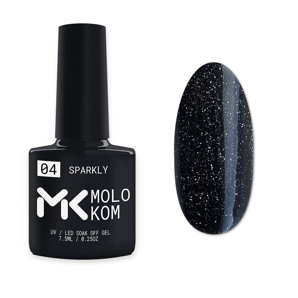 Geellakk Molokom Sparkly 4, 7,5ml hind ja info | Küünelakid, küünetugevdajad | kaup24.ee