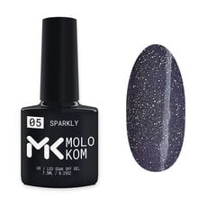 Гель-лак Molokom Sparkly 5, 7,5мл цена и информация | Лаки для ногтей, укрепители для ногтей | kaup24.ee