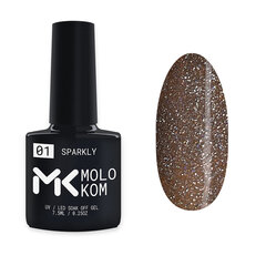 Geellakk Molokom Sparkly 1, 7,5ml hind ja info | Küünelakid, küünetugevdajad | kaup24.ee