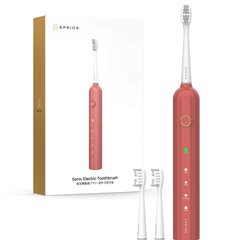 Электрическая зубная щетка EPEIOS EPET003 Sonic, красная цена и информация | Электрические зубные щетки | kaup24.ee
