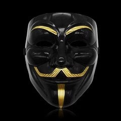 Must mask Anonymous Vendetta hind ja info | Karnevali kostüümid | kaup24.ee