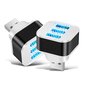 3-portiline USB-keskjaam LED-indikaatoriga, must цена и информация | USB jagajad, adapterid | kaup24.ee