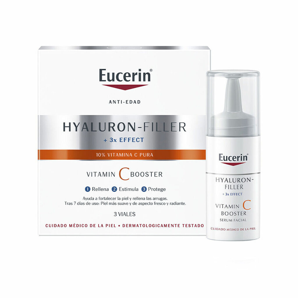 Näoseerum Eucerin Hyaluron Filler 3x Effect, 3 x 8 ml hind ja info | Näoõlid, seerumid | kaup24.ee