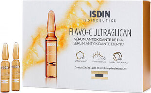 Ампулы для лица Isdin Flavo C Ultraglican, 10 шт. цена и информация | Сыворотки для лица, масла | kaup24.ee