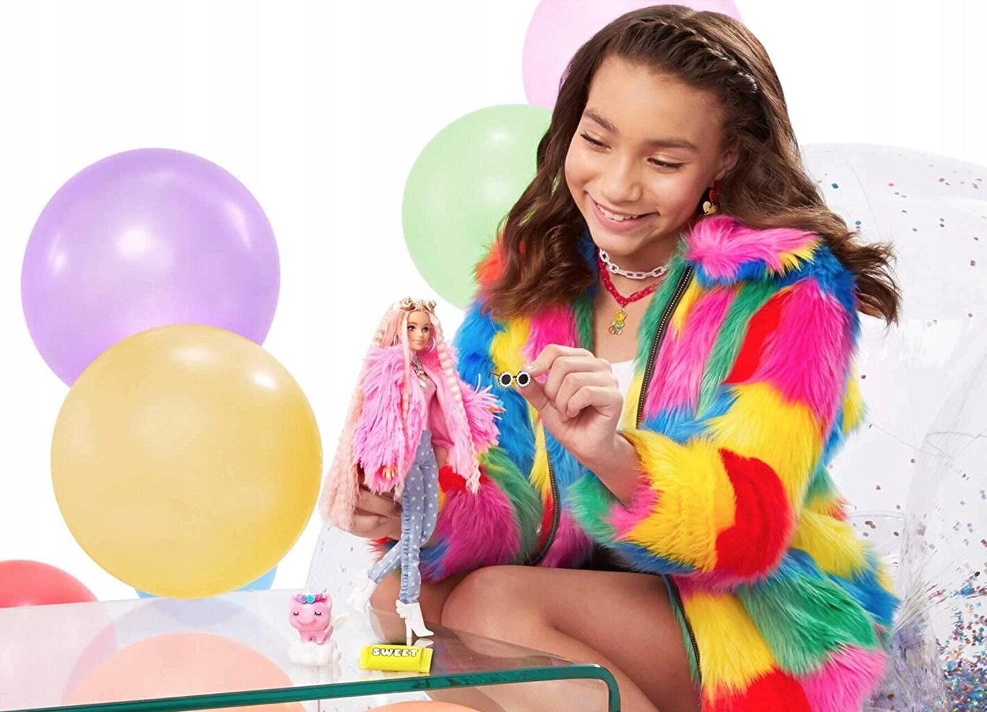 Nukk Barbie Extra + merisiga ja tarvikud цена и информация | Tüdrukute mänguasjad | kaup24.ee