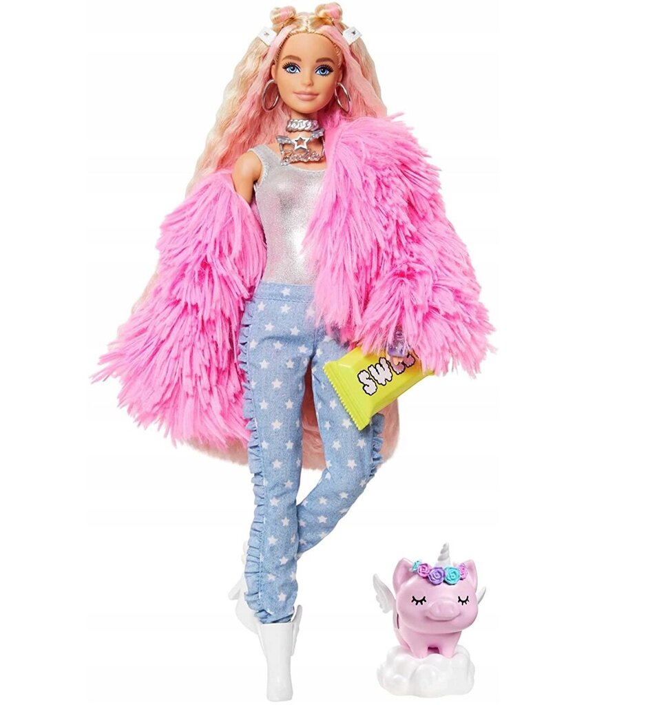 Nukk Barbie Extra + merisiga ja tarvikud цена и информация | Tüdrukute mänguasjad | kaup24.ee