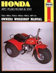 Honda ATC70, 90, 110, 185 & 200 (71 - 85) Haynes Repair Manual Revised edition цена и информация | Путеводители, путешествия | kaup24.ee