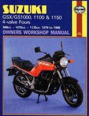 Suzuki GS/GSX1000, 1100 & 1150 4-valve Fours (79 - 88) Haynes Repair Manual 2nd Revised edition цена и информация | Путеводители, путешествия | kaup24.ee