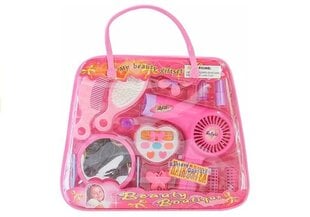Laste juuksurikomplekt kohvris, roosa hind ja info | Tüdrukute mänguasjad | kaup24.ee