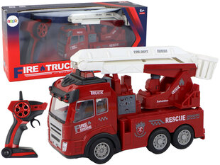 Kaugjuhitav tuletõrjeauto tõstuki ning valgus- ja heliefektidega hind ja info | Poiste mänguasjad | kaup24.ee
