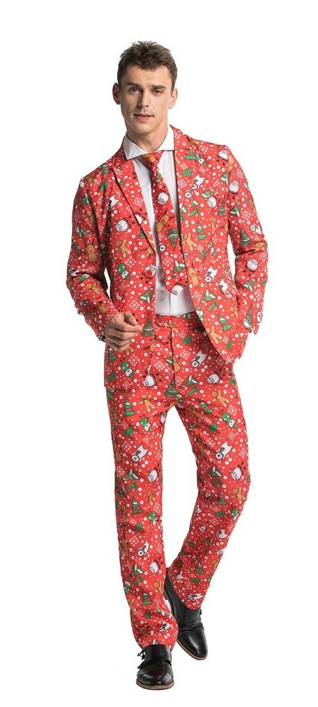 Meeste jõuluülikond You Look Ugly Today, kirju hind ja info | Meeste ülikonnad | kaup24.ee
