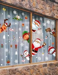 Рождественские декоративные наклейки  Санта-Клаус, 51шт, Electronics-44, 35x25 см цена и информация | Декоративные наклейки | kaup24.ee