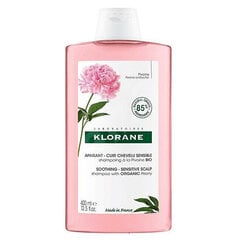 Rahustav šampoon tundlikule peanahale Klorane pojengidega, 400 ml hind ja info | Klorane Juuksehooldus | kaup24.ee