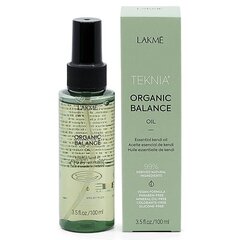 Juukseõli Lakme Teknia Organic Balance Oil Formula Vegan, 100 ml hind ja info | Maskid, õlid, seerumid | kaup24.ee