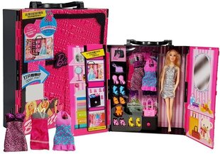 Nukk koos riidekohvriga, roosa hind ja info | Tüdrukute mänguasjad | kaup24.ee