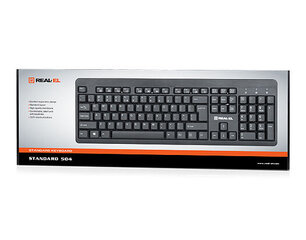 REAL-EL Standard 504 Kit EN клавиатура с мышами цена и информация | Клавиатуры | kaup24.ee