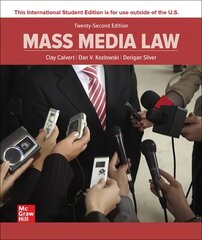 Mass Media Law ISE 22nd edition hind ja info | Majandusalased raamatud | kaup24.ee