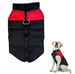 Veekindel koera mantel, punane, XL hind ja info | Riided koertele | kaup24.ee