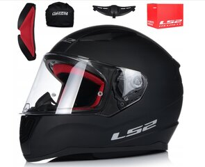 Мотоциклетный шлем LS2 Rapid FF353, черный матовый, размер M цена и информация | Шлемы для мотоциклистов | kaup24.ee