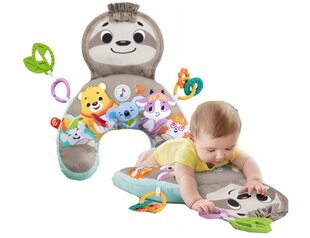 Музыкальная подушка-ленивец Fisher-Price с вибрацией. цена и информация | Drewniana Wieża Piramida Kura Nakładanie Kolorowych Kwadratów LD-15 15276 | kaup24.ee