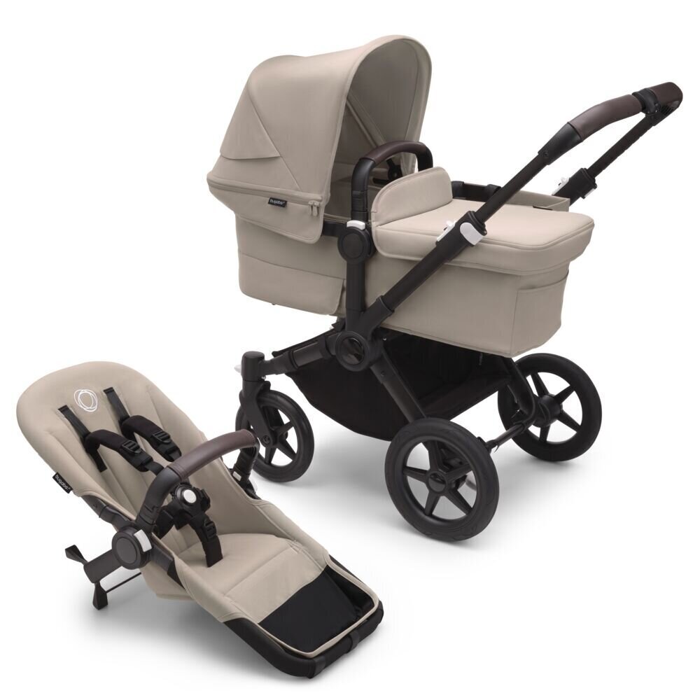 Bugaboo Donkey 5 Mono universaalne lapsevanker, Black/Desert Taupe цена и информация | Vankrid, jalutuskärud | kaup24.ee