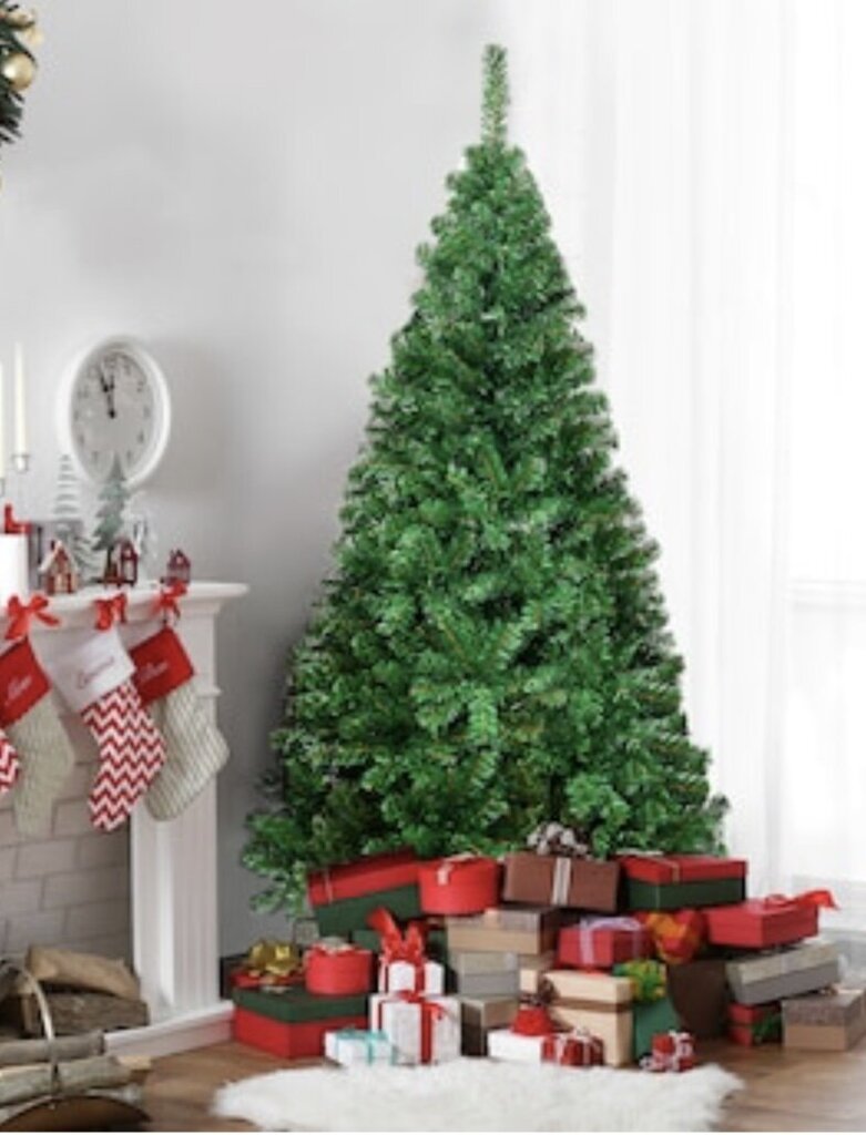 150 cm roheline kunstlik PVC jõulupuu CM19722 hind ja info | Kunstkuused | kaup24.ee