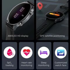 Haylou LS04 RS3 Smartwatch Black цена и информация | Смарт-часы (smartwatch) | kaup24.ee