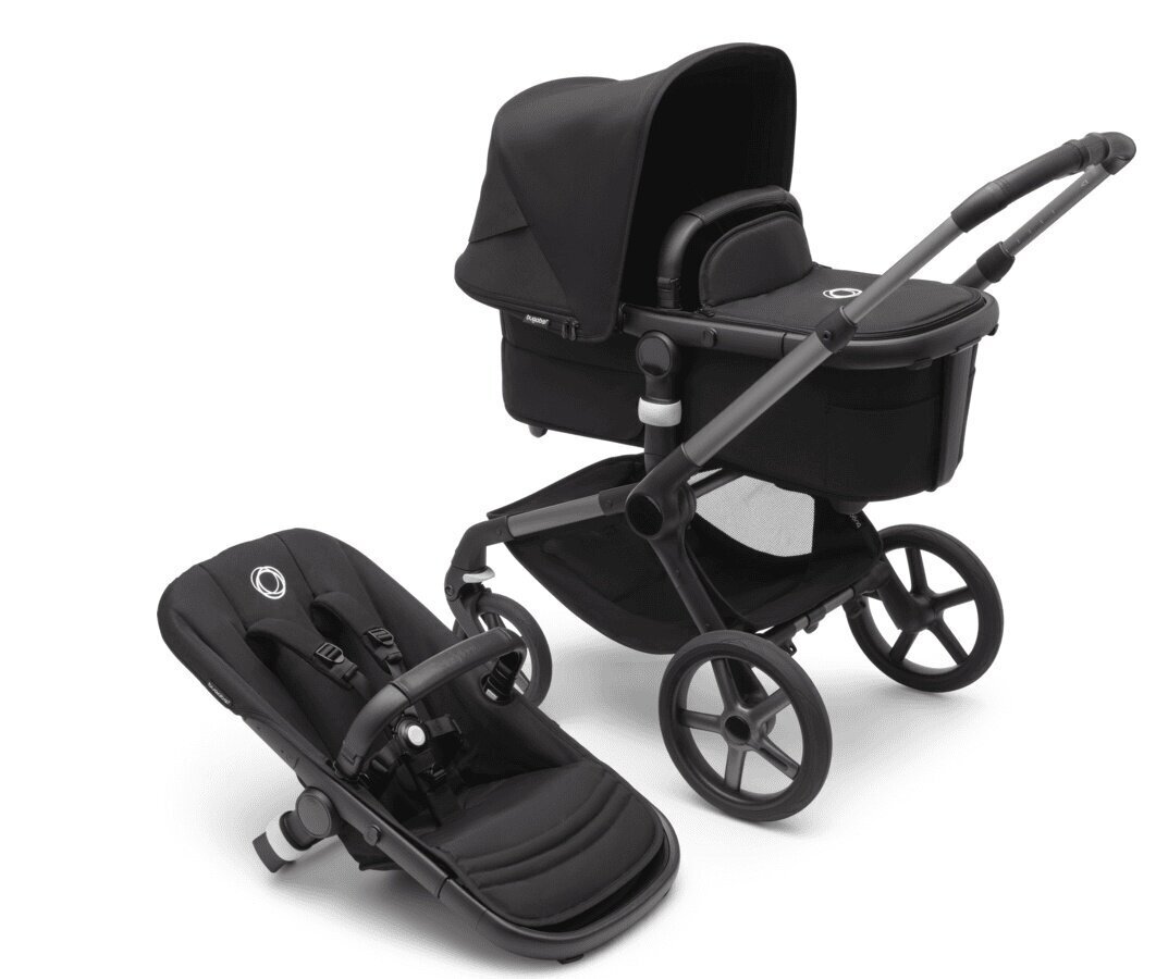 Bugaboo Fox 5 complete Universaalne lapsevanker, Graphite/Midnight Black hind ja info | Vankrid, jalutuskärud | kaup24.ee