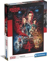 Pusle Clementoni Stranger Things, 1000 tk цена и информация | Пазлы | kaup24.ee