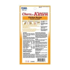 Inaba Churu Kitten Chicken kanaga, 4x14 g hind ja info | Maiustused kassidele | kaup24.ee