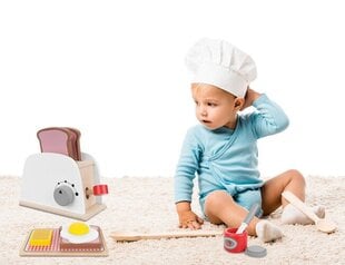 Деревянный игрушечный тостер Kruzzel цена и информация | Игрушки для девочек | kaup24.ee