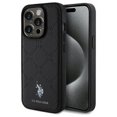 US Polo USHCP15LPYOK iPhone 15 Pro 6.1" czarny|black Yoke Pattern цена и информация | Чехлы для телефонов | kaup24.ee