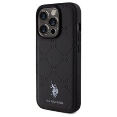 US Polo USHCP15XPYOK iPhone 15 Pro Max 6.7" czarny|black Yoke Pattern цена и информация | Чехлы для телефонов | kaup24.ee