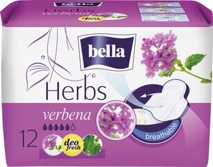 Hügieenisidemed verbena Bella Herbs, 12 tk hind ja info | Tampoonid, hügieenisidemed, menstruaalanumad | kaup24.ee