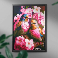 Алмазная мозаика Розовые птички, 40*50 см цена и информация | Алмазная мозаика | kaup24.ee