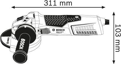 Lihvmasin Bosch GWS 19-150 CI, 230V, ilma akuta hind ja info | Lihvmasinad ja ketaslõikurid | kaup24.ee