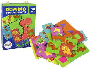 Игра-пазл Домино 28 эл, динозавры цена и информация | Развивающие игрушки | kaup24.ee