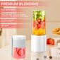 Kaasaskantav miniblender Eujam, 400ml, valge цена и информация | Blenderid | kaup24.ee