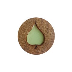 Магнитный держатель с эпоксидной смолой Kind Fox "Leaf green" KF059/108 цена и информация | Принадлежности для вышивания | kaup24.ee