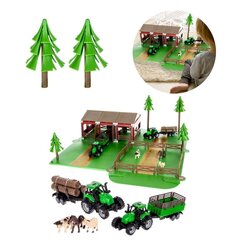 Ферма с животными + 2 фермерские машины цена и информация | Развивающие игрушки и игры | kaup24.ee