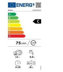 Ströme DW63A03D/01IX цена и информация | Посудомоечные машины | kaup24.ee