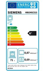 Siemens HB634GCS1S hind ja info | Ahjud | kaup24.ee